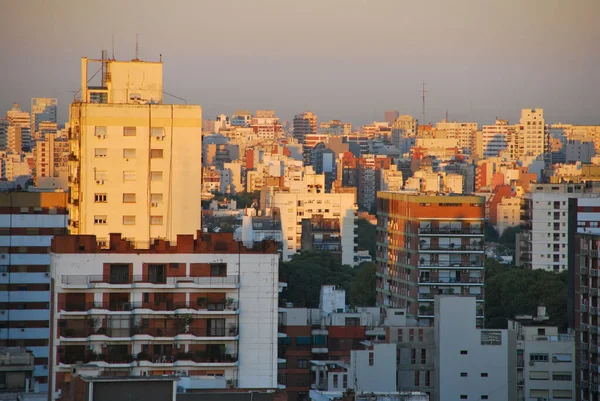 Časné Ranní Světlo Buenos Aires Highrises Belgrano Okolí — Stock fotografie