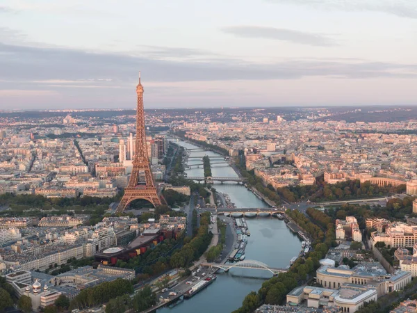 Hermoso Paisaje Del Paisaje Urbano Con Torre Effiel París Francia — Foto de Stock