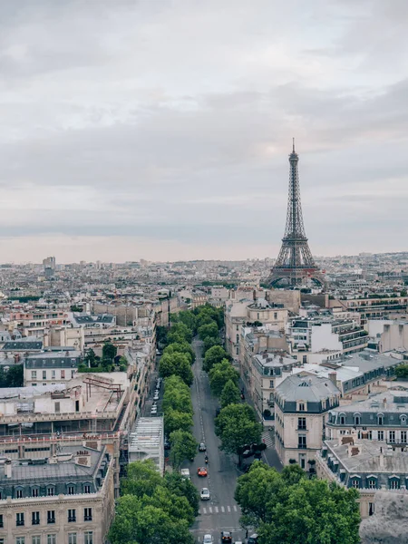 Hermoso Paisaje Del Paisaje Urbano Con Torre Effiel París Francia — Foto de Stock