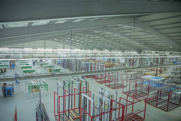 Modern Warehouse Colorful Equipment — Stock Photo, Image