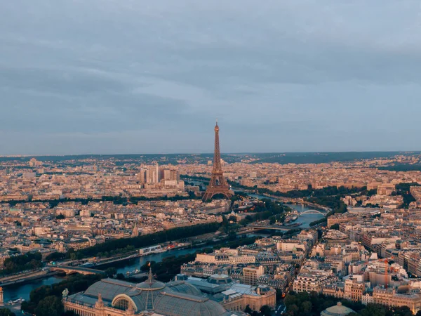 Hermoso Paisaje Del Paisaje Urbano Con Torre Effiel París Francia — Foto de Stock