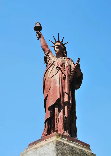 Copy Statue Liberty Plaza Barrancas Belgrano Public Park Buenos Aires — Stock Photo, Image