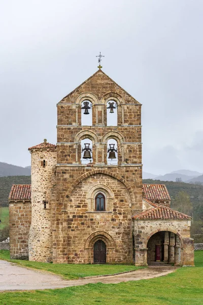 Romański Kościół San Salvador Cantamuda Xii Wiek Prowincja Palencia Kastylia — Zdjęcie stockowe