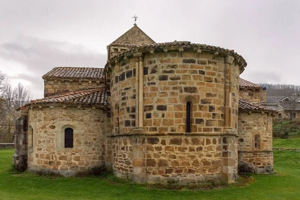 Iglesia Románica San Salvador Cantamuda Siglo Xii Provincia Palencia Castilla — Foto de Stock