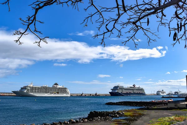 Santa Cruz Tenerife Španělsko 2021 Slunečný Den Výhledem Oceán Transatlantickými — Stock fotografie