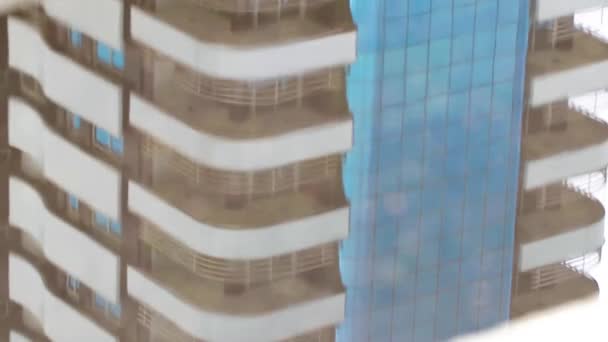 Fundo Abstrato Edifício Vidro Moderno — Vídeo de Stock