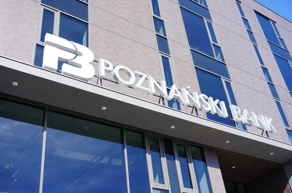 Poznan Poland Sep 2015 Entrance Poznanski Bank Center City — Stock Photo, Image