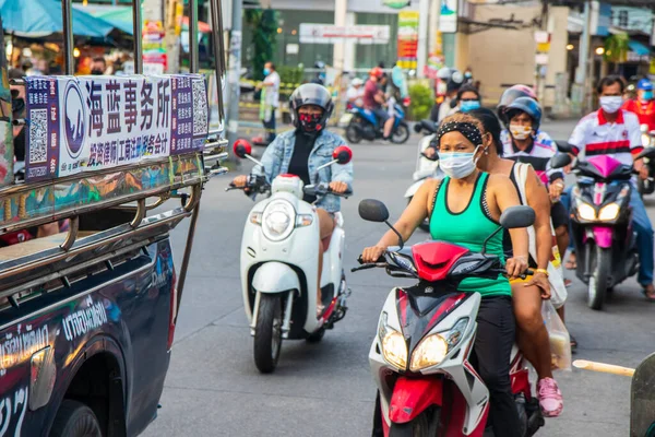 Patt Thailandia Aprile 2021 Fuori Dalle Strade Durante Linea Temporale — Foto Stock