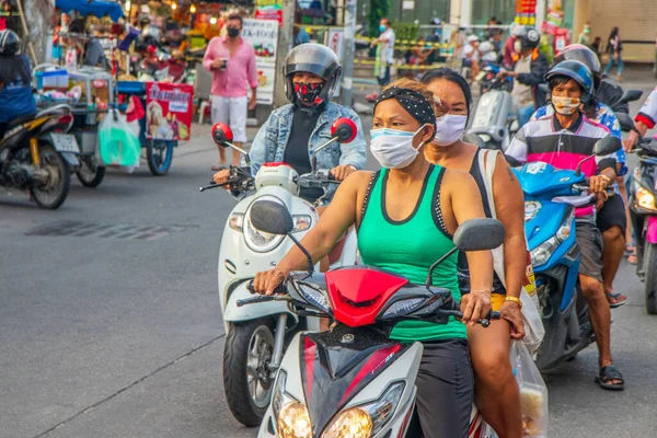 Patt Thailandia Aprile 2021 Fuori Dalle Strade Durante Linea Temporale — Foto Stock