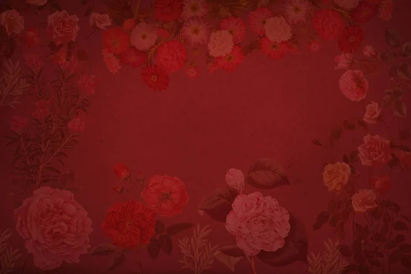 Ein Dekoratives Florales Pergamentpapier Für Einen Hintergrund Mit Kopierraum Der — Stockfoto