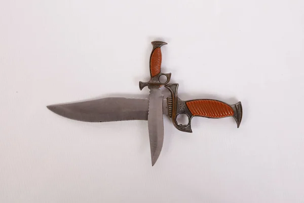 Beyaz Arka Planda Izole Edilmiş Bıçakları — Stok fotoğraf