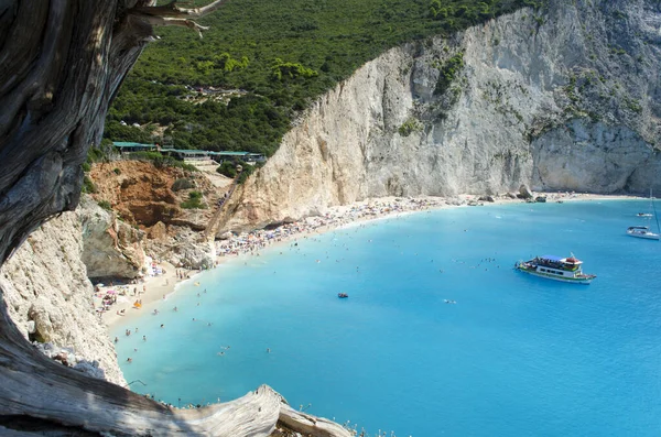 Aerial Shot Natural Landscape Porto Katsiki Apollonii Greece — Stock Photo, Image