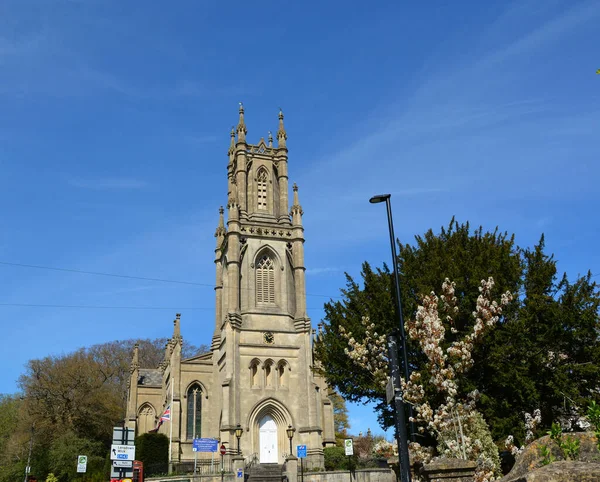 Bad Förenade Kungariket Förenade Kungariket Apr 2021 Stefanskyrkan Bath Byggdes — Stockfoto