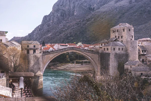 Ponte Vecchio Mostar Bosnia Erzegovina — Foto Stock