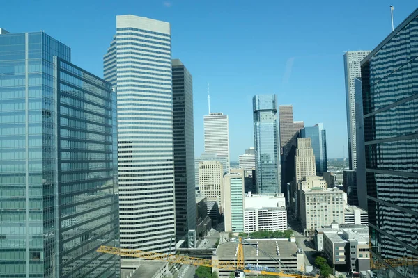 Horizonte Del Centro Con Edificios Modernos Houston Texas — Foto de Stock