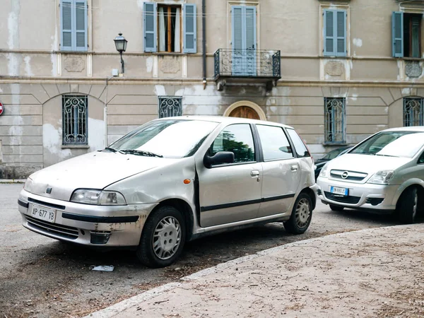 Cremona Italien Italien April 2021 Elektro Sportlimousine Lädt Batterien Der — Stockfoto