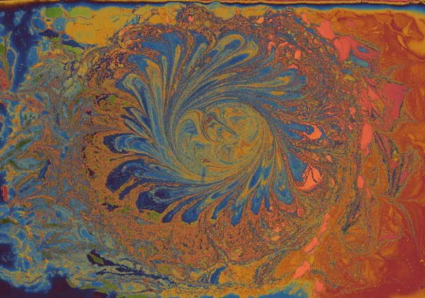 Eine Schöne Ölige Malerei Mit Gemischten Farben Perfekt Für Hintergrund — Stockfoto