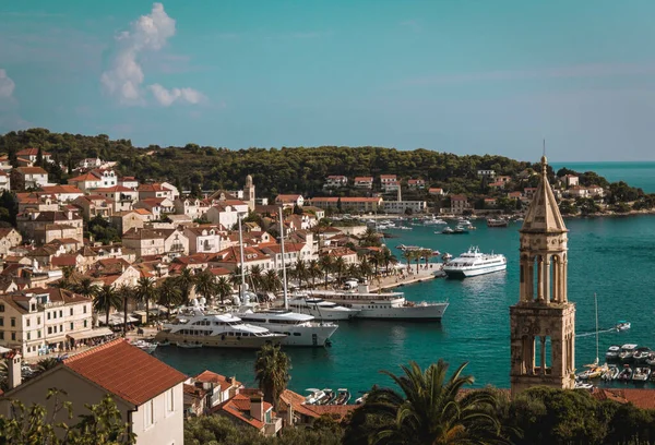 Όμορφη Θέα Της Πόλης Cavtat Στην Κροατία — Φωτογραφία Αρχείου