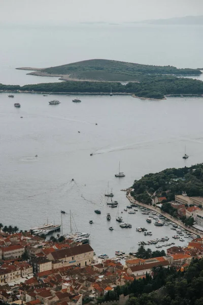 Pemandangan Indah Kota Cavtat Kroasia — Stok Foto