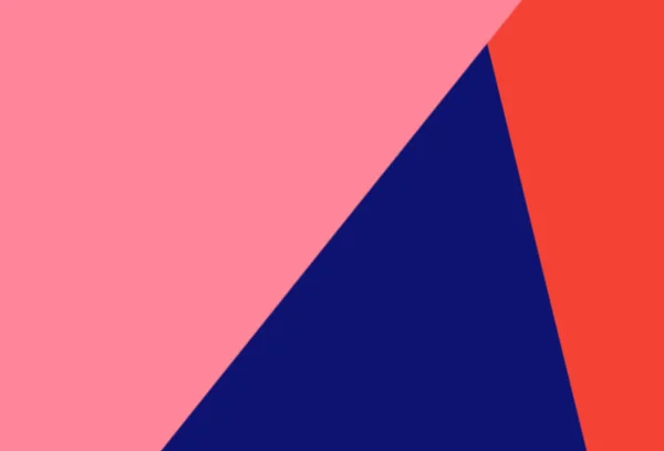 粉红色 蓝色和红色的抽象几何背景 — 图库照片