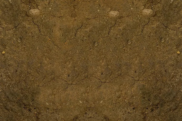 Ein Brauner Sandiger Boden Mit Rissigen Stücken Kühle Natur Hintergrund — Stockfoto