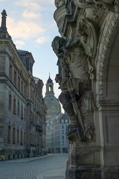 Landmärken Tyskland Elegant Barock Stad Dresden Populär Turistattraktion — Stockfoto