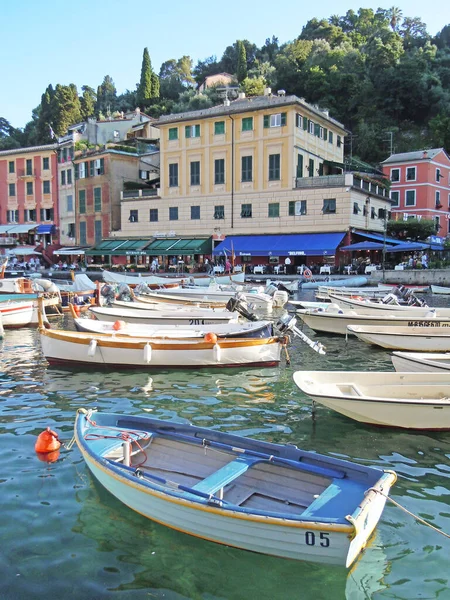 Portofino Italië Okt 2020 Portofino Italië Toeristische Haven Met Kleine — Stockfoto