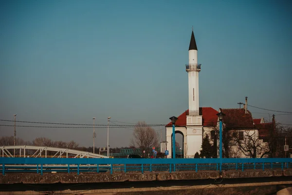 Veduta Panoramica Della Famosa Moschea Atik Brcko Bosnia Erzegovina — Foto Stock