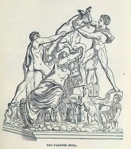 Римская Черно Белая Иллюстрация Xix Века — стоковое фото