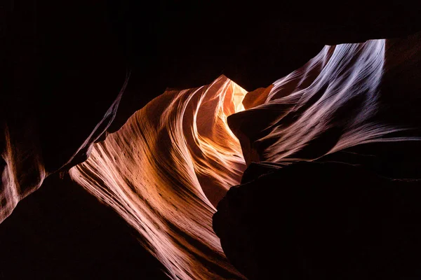 Una Hermosa Vista Increíbles Formaciones Arenisca Famoso Antelope Canyon — Foto de Stock