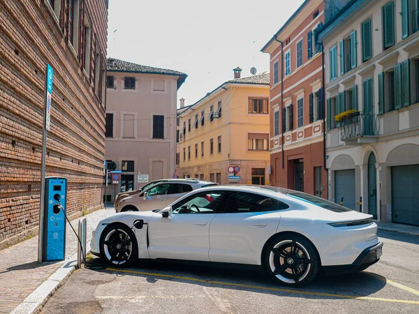 Cremona Italy Italy Apr 2021 Sports Luxury Electric Car Sedan — Stock Photo, Image