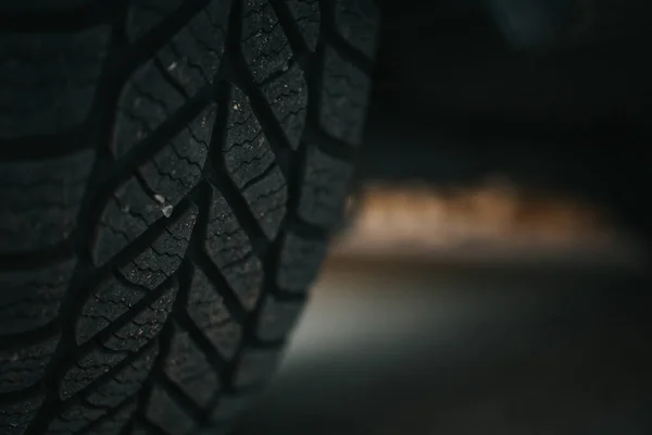 Eine Nahaufnahme Von Details Auf Einem Reifen — Stockfoto