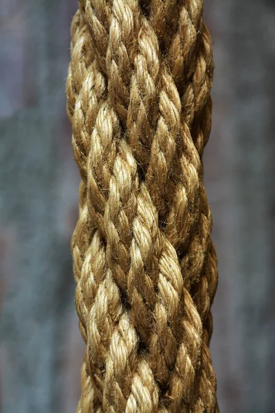 Closeup Shot Solid Twisted Cotton Rope — Stock Photo, Image