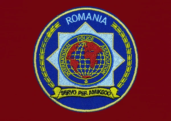 Sovata Rumunsko Dubna 2020 Znak Rumunské Sekce Mezinárodní Policejní Asociace — Stock fotografie