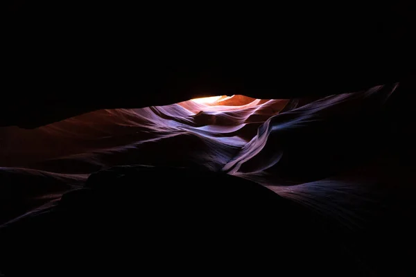 Una Splendida Vista Incredibili Formazioni Arenaria Nel Famoso Antelope Canyon — Foto Stock