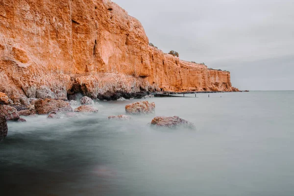 南オーストラリアのヨーク半島の海岸の崖の美しいショット — ストック写真