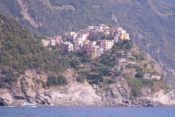 Hermosa Vista Corniglia Ciudad Cinque Terre Italia — Foto de Stock