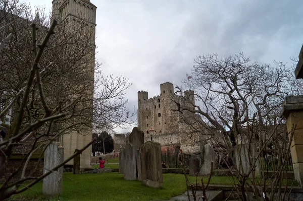 Rochester Castle Kent Storbritannien — Stockfoto