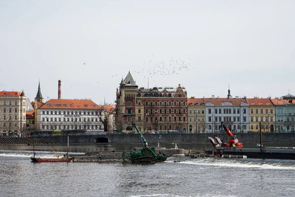 Schöne Aufnahme Der Moldau Prag Tschechien — Stockfoto