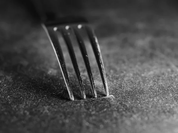 Grayscale Shot Fork — Stock Photo, Image