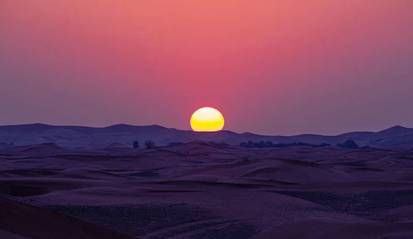 Piękne Ujęcie Dubaju Zachodzie Słońca — Zdjęcie stockowe