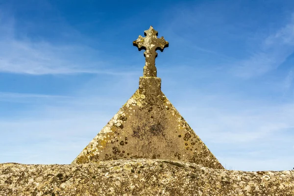 Une Croix Cimetière Jour France — Photo