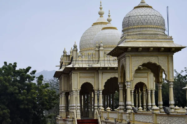 Beau Temple Par Une Journée Sombre Palitana — Photo