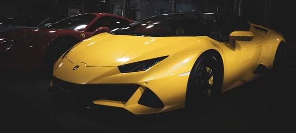 Berlin Germany Nov 2020 Germany Nov 2020 Classy Yellow Lamborghini — Stock Photo, Image