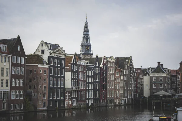 Amsterdão Países Baixos Mar 2019 Fotografia Das Belas Casas Cidade — Fotografia de Stock