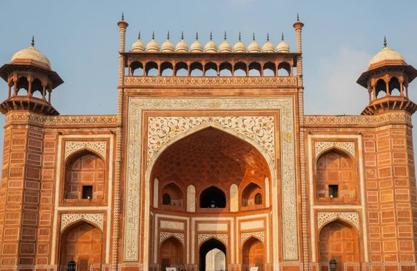 Die Fassade Des Taj Mahal Agra India — Stockfoto