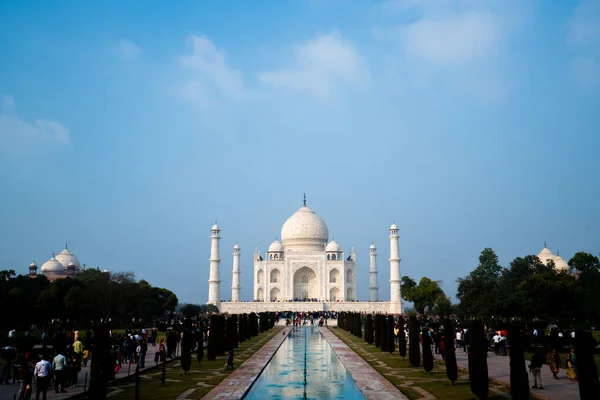 Hermosa Vista Del Taj Mahal Agra India —  Fotos de Stock