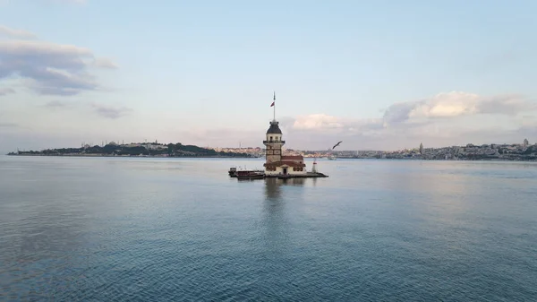 Una Hermosa Vista Torre Doncella Estambul Turquía —  Fotos de Stock