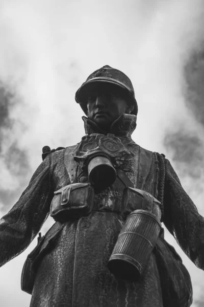 Laruns Francie Března 2019 Válečný Památník Uctívá Památku Lidí Kteří — Stock fotografie