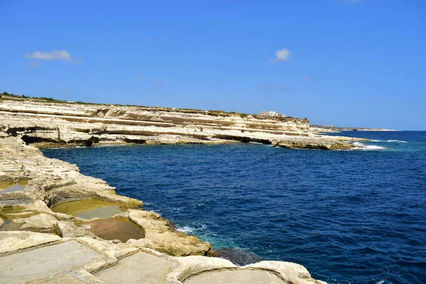 Delimara Malta Sep 2015 Malta Delimara Marsaxlokk Güney Kıyısı Boyunca — Stok fotoğraf